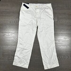 Polo Ralph Lauren The Suffield Pant White Mens 38x30 Chino Flat Front NWT